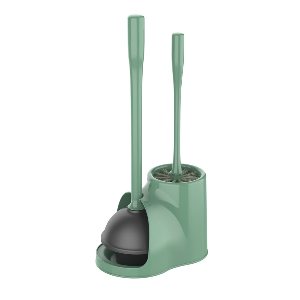 MR.Siga Toilet Plunger with Holder, Heavy Duty Plunger with Sturdy