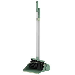 MR.SIGA Recycled Material Broom and Dustpan Set for Home