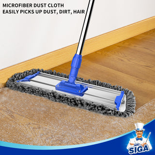 MR.SIGA 18" Professional Microfiber Mop for Floor Cleaning