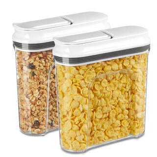 MR.SIGA Airtight Cereal Dispenser set Pack of 2 - 1.6L/54oz