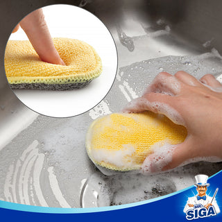 MR.SIGA Dual Action Scrubbing Sponge