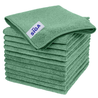 MR.SIGA Recycled Material Microfiber Cleaning Cloth, All-Purpose Microfiber Towels, Streak Free Cleaning Rags