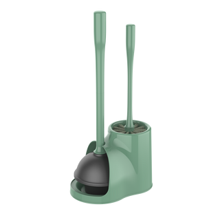 MR.SIGA Toilet Plunger and Bowl Brush Combo for Bathroom Cleaning