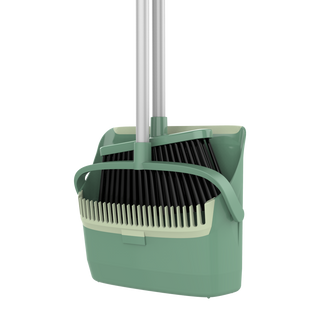 MR.SIGA Recycled Material Broom and Dustpan Set for Home