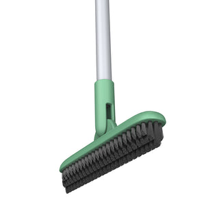 MR.SIGA Recycled Material Heavy Duty Grout Scrub Brush with Long Handle, Shower Floor Scrubber for Cleaning