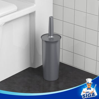 MR.SIGA WC-Bürste und Halter für Bad, grau