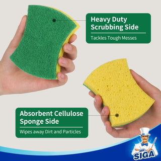 MR.SIGA Heavy Duty Cellulose Scrub Sponge