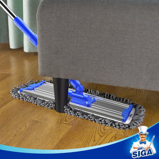 MR.SIGA Mop de microfibra profissional de 18" para limpeza de piso (Art.SJ21684)