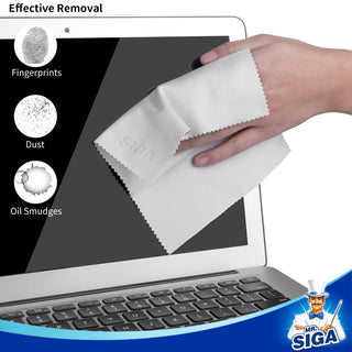 MR.SIGA Premium Mikrofaser-Reinigungstücher für Linsen, Brillen, Bildschirme, Tablets, Brillen