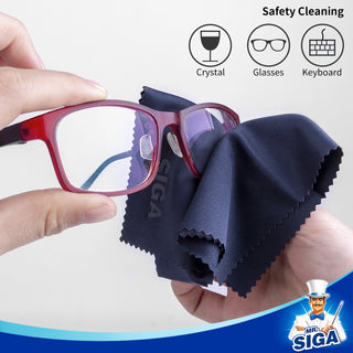 MR.SIGA Panos de limpeza de microfibra premium para lentes, óculos, telas, comprimidos, óculos