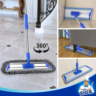 MR.SIGA Fregona profesional de microfibra de 18" para limpieza de suelos (Art.SJ21684)