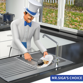 MR.SIGA Brosse à vaisselle ronde