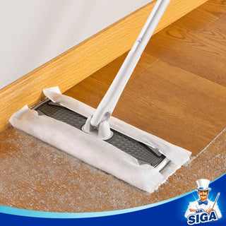 MR.SIGA Esfregão de varredura a seco profissional para madeira de lei, laminado, limpeza de telhas