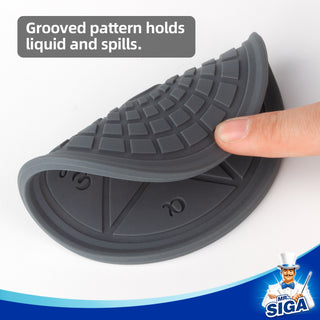 MR.SIGA Silicone Coasters with Holder, Reusable Drink Coasters for Home, Office, Bar