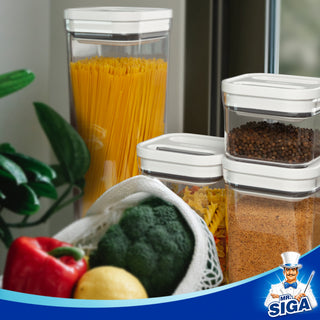 MR.SIGA Conjunto de recipientes de armazenamento de alimentos herméticos de 6 peças