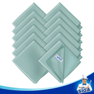 MR.SIGA Ultra Fine Microfiber Cloths for Glass, 35 x 40cm 13.7" x 15.7"