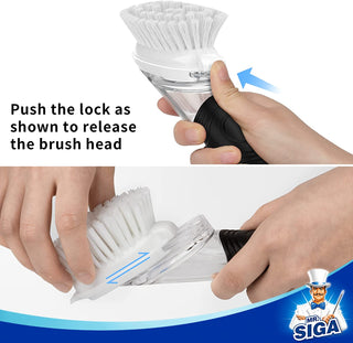 MR.SIGA Soap Dispensing Dish Brush Storage Set