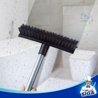 MR.SIGA mr.siga broom and dustpan set with long handle, upright