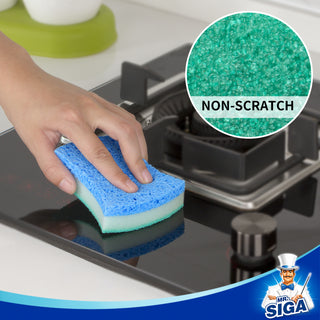MR.SIGA Multi-Use Cellulose Scrub Sponge