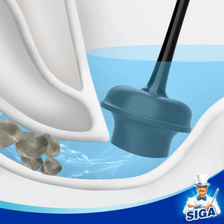 MR.SIGA Combinação de êmbolo de vaso sanitário e escova de tigela para limpeza do banheiro