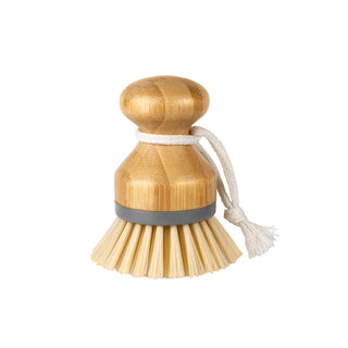 MR.SIGA Bamboo Palm Brush, Scrub Brush for Dishes Pots Pans Kitchen Si