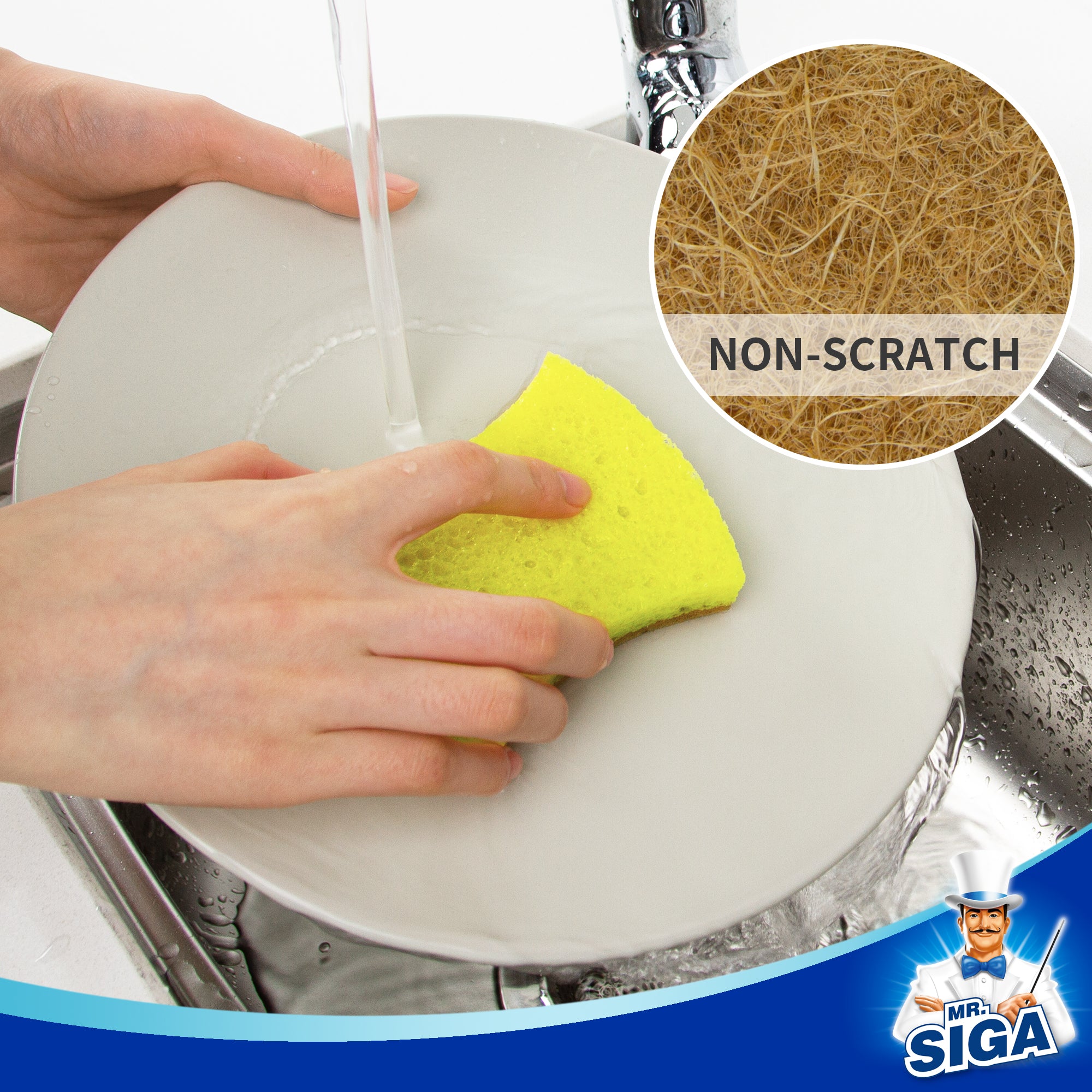 Non scratch shop dish sponge