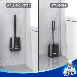 MR.SIGA Escova de vaso sanitário premium flexível com suporte