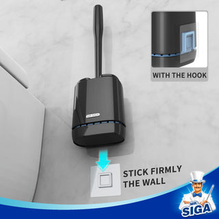 MR.SIGA Brosse de toilette Premium flexible avec support