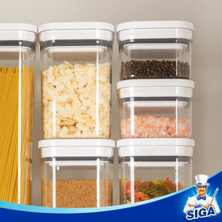 MR.SIGA Conjunto de contenedores herméticos para almacenamiento de alimentos de 4 paquetes, 360ml / 12.2oz, pequeño