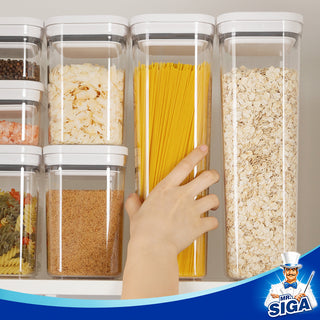 MR.SIGA Conjunto de contenedores de almacenamiento de alimentos herméticos de 8 piezas