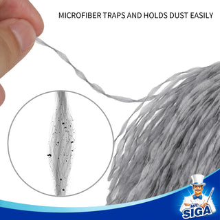 MR.SIGA Microfiber Delicate Duster, Grey & Black